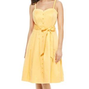 Gal Meets Glam Francesca Waist Tie A-Line Dress